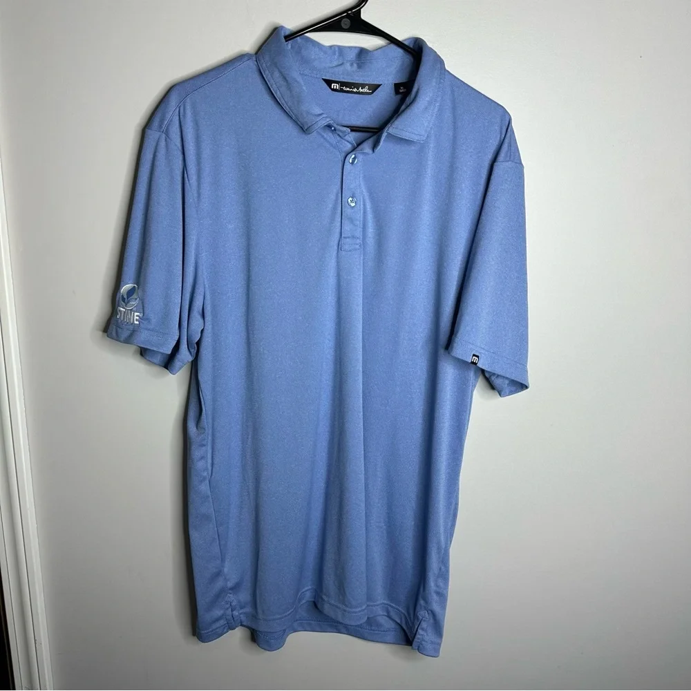 Men’s Travis Mathew Size XL Blue Short Sleeve Golf Polo‎ Shirt